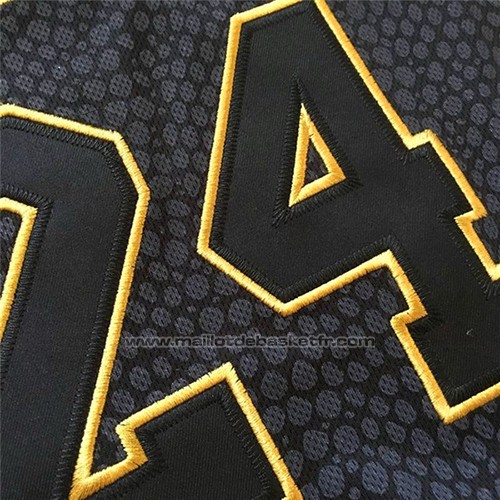 Maillot Los Angeles Lakers Kobe Bryant #24 Conmemorativa Retirado Noir